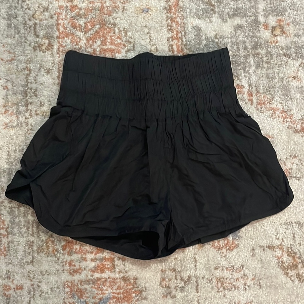 Free People The Way Home Shorts Black